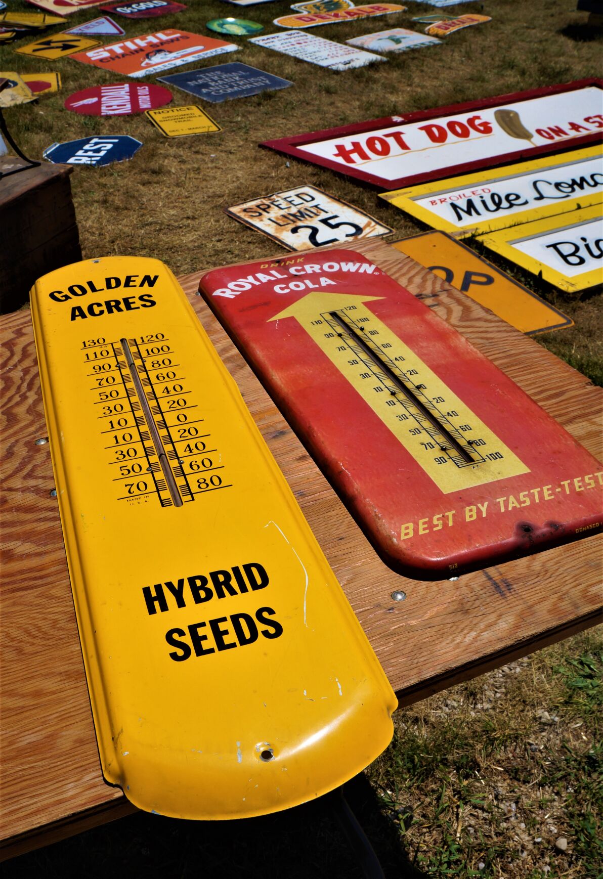 Vintage advertising thermometers